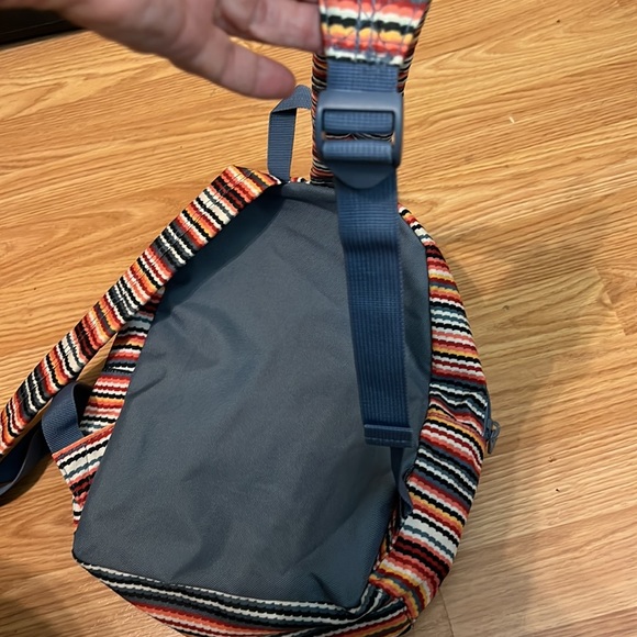 Roxy Always Core Backpack - Rio Red Zigzag Stripe - Picture 6 of 10